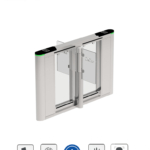 ZKTECO SBTL8200 - Barrera Peatonal Central Bidireccional / 30 Personas x Min. / Acero SUS304 / Aletas de Acrílico Personalizables / Ancho de Carril 66 cm / Infrarrojos de Seguridad / 110V / Interior / No cuenta con Lectores y Panel