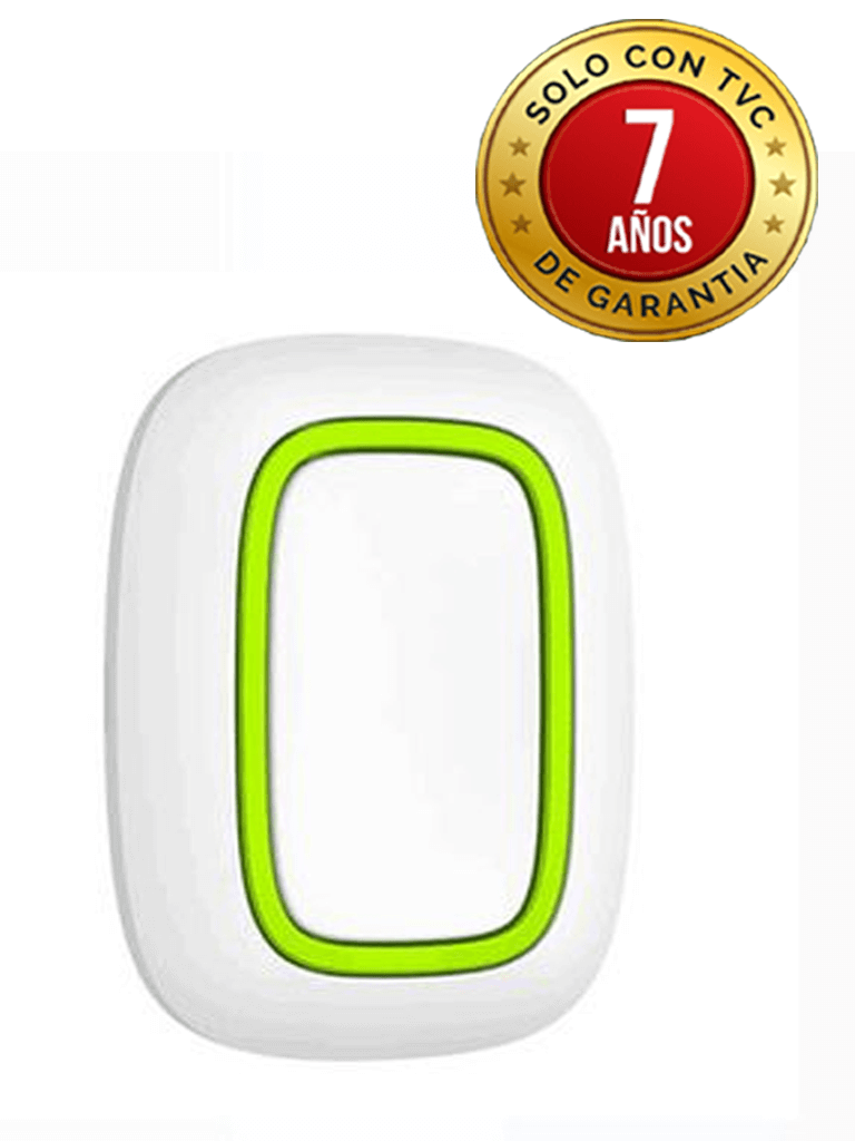 AJAX Button W - Botón de alarma inalámbrico /Smart Button Color Blanco