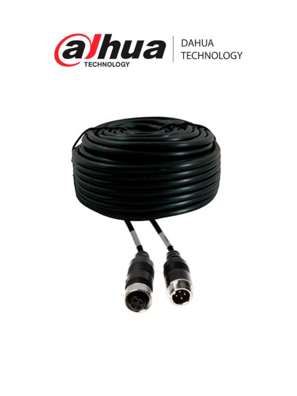 DAHUA MC-AF4-AM4-18 - Cable extensor tipo aviación de 18 Metros/ Para transmisión de video y audio analogico/ Conectores M12 hembra a M12 macho/ 4 Pines/ Especial para DVR Movil/ #LoNuevo