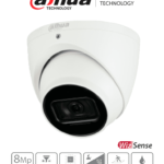 DAHUA IPC-HDW3841EMN-AS-0280B - Cámara IP Domo 4K Resolución de 8 MP/ Lente 2.8 mm/ ∢ 108°/ IR 30 mts/ IA WizSense/ Detección de Movimiento Inteligente/ Protección Perimetral/ Starlight/ PoE/ WDR/ H.265+/ IP67/ Micrófono/