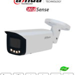 DAHUA DH-IPC-HFW5449T-ASE-LED - Cámara IP Bullet Full Color de 4 Megapixeles/ Lente de 2.8 mm/ 60 Metros de Iluminación/ Micrófono Integrado/ Detección Facial/ Conteo de Personas/ Protección Perimetral/ ePoE/ IP67/ E&S de Alarma/ Ranura para Micro SD