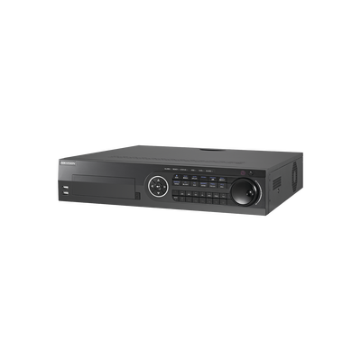 DVR 4 Megapixel / 8 Canales TURBOHD + 4 Canales IP / 8 Bahias de Disco Duro / 8 canales de Audio / 16 Entradas de Alarma / Soporta POS