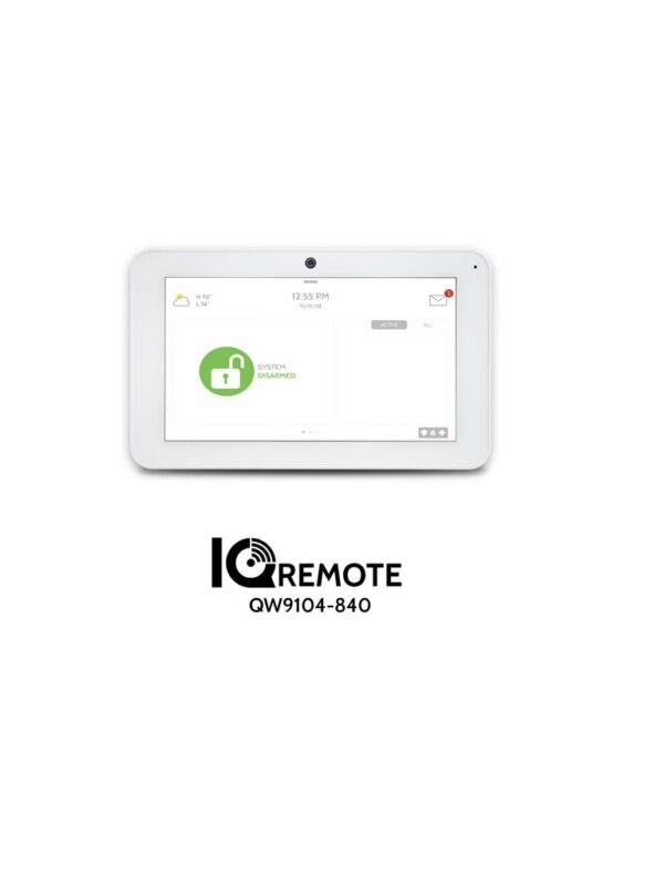 QOLSYS IQREMOTE - QW9104-840 Panel Touch Secundario de 7”Compatible con IQ Panel 2 Plus. Cámara de 5MP Embebida y Control Completo de las funciones de seguridad y Z-Wave.