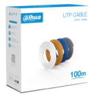 DAHUA PFM920I-6UN-C-100 - Bobina de 100 Mts de Cable UTP Cat6/ 100% Cobre/ Color Blanco/ Cubierta Retardante de Flama con Certificacación ANSI/ UL CM/ Ideal para Video y Redes/