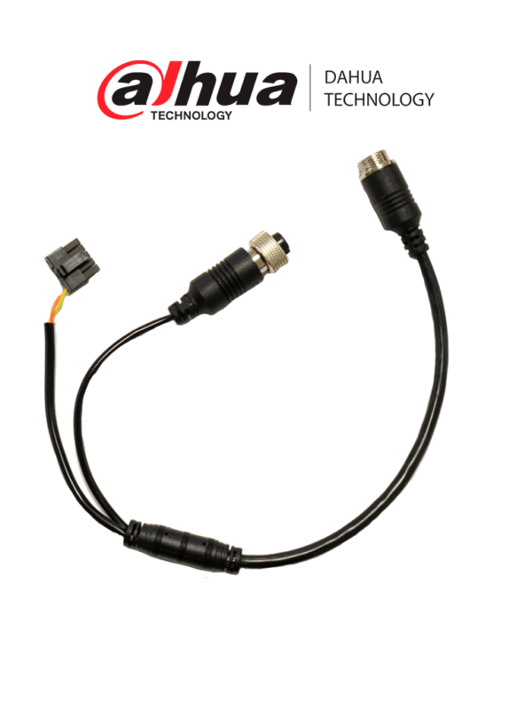 DAHUA CABLE CONVERTIDOR - CABLE Doble/ M12 Macho de 7 a 4 Pines / M12 Hembra 4 a 10 Pines / Para uso con cable extensor de 7 Pines/ Especial para uso con MD02 / Longitud de 30cm / #LoNuevo