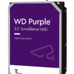 WESTERN WD30PURZ - Disco Duro de 3TB Purple/ Especial para Videovigilancia/ Trabajo 24/7/ Interface: Sata 6 Gb/s/ Hasta 64 Cámaras/ Hasta 8 Bahías de Discos Duros/ 3 Años de Garantía/