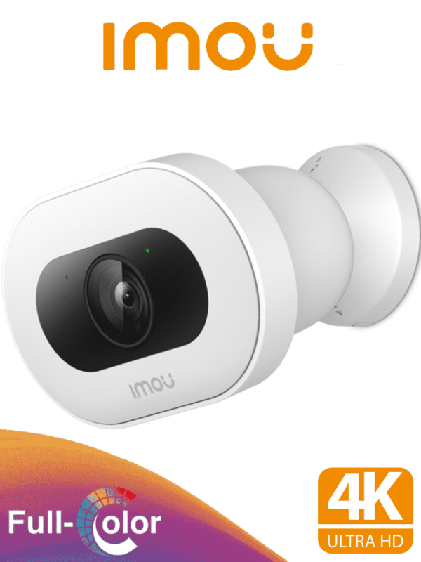 IMOU KNIGHT 4K - Camara IP Bullet Wifi 4k/ 8 Megapixeles/ Con IA/ Full Color/ Lente de 2.8mm/ 107 Grados (H)/ Disuasión Activa/ WiFi 6.0/ Audio Bidireccional/ Sirena y Luz Integrada/ Detección de Humanos, Vehiculos y Animales/ Ranura MicroSD/ #LoNuevo