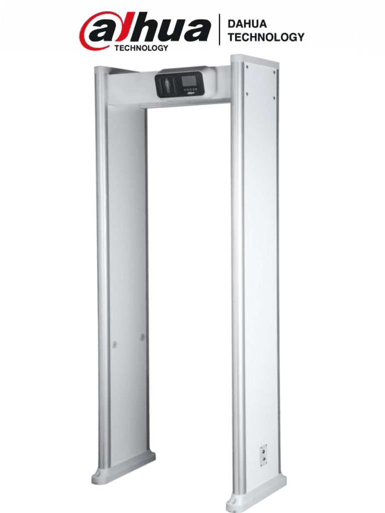 DAHUA ISC-D118C - Arco Detector de Metales de 18 Zonas/ Pantalla LCD 3.5 Pulgadas/ 9 Sonidos de Alarma con 10 Niveles de Volumen Ajustables/ Luces Indicadoras de Área/ Contador de Paso y Alarmas/ 255 Niveles de Sensibilidad/ #LoNuevo #NuevaL