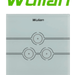WULIAN SWITCHT3 - Apagador Inteligente touch/ Controla 3 lamparas, Zigbee comunica con Brain para control de luces y notificaciones desde Celular a traves de App/ 10 Amp/ Carga mínima 15W