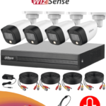 DAHUA FULLCOLORKIT-A - Kit de 4 Canales Full Color de 2 Megapixeles con Audio/ DVR Cooper-I WizSense/ Con IA/ 4 Cámaras Full color de 2 Megapixeles con Microfono Integrado/ 4 Ch + 1 IP/ 4 Ch SMD Plus/ Accesorios Incluidos/ Busqueda de Humanos/ #LoNuevo