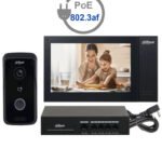 DAHUA KITKTP02 - Kit de Videoportero IP Frente de Calle, Monitor y Switch POE/ Pantalla LCD Touch de 7"/ Camara 1MP / Ranura SD / IP65 #VDPDahua