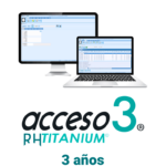 ZKACCESO TITANIUM1 - Licencia para control de asistencia / 500 empleados / 4 terminales (PC o Reloj) / Compatible con NOI y CONTPAQ / 3 años
