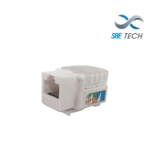 SBETECH JACKC6WT- Modulo jack keystone RJ45 / 8 Hilos / CAT 6/ Compatible con calibres AWG 22-26 / Color blanco