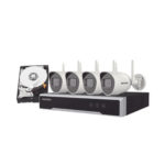 Kit IP Inalambrico 4 Megapixel / NVR 4 Canales / 4 Camaras Bala para Exterior / 1 HDD de 1 TB / Modo Repetidor