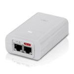 Ubiquiti POE-24-7W-G-WH - Inyector PoE Gigabit/ 24V DC/ 0.3A/ Protección contra descargas/ Capacidad para Reset Remoto