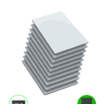 ZKTECO IDCARDNN - Paquete de 10 Tarjetas ID 125 Khz/ 0.88 mm De Grosor/ Sin Folio Impreso/ Modelo A16060011