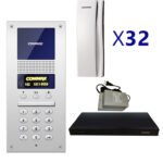 COMMAX AUDIOGATEPAK32 - Paquete para 32 apartamentos para comunicación por Audio con visitante/ Audio bidireccional / Apertura de puerta/ #Audiogate