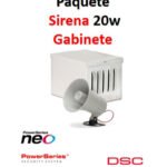 DSC S20WGPAQ - Paquete Sirena Exterior 20W con Gabinete
