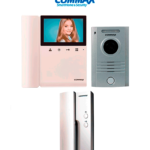 COMMAX CDV43K2DRC40KPAQ - Paquete de videoportero que incluye monitor de 4.3 pulgadas, frente de calle de aluminio y auricular con conexion al monitor, contesta desde el monitor o el auricular/ Monitor y auricular se intercomunican