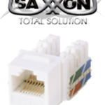 SAXXON M265C5W - Modulo jack keystone RJ45 / 8 Hilos / CAT 5E / Compatible con calibres AWG 22-26 / Color blanco