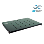 SBETECH SBE-CF1915V - Charola fija ventilada para gabinete de 600 mm de profundidad x 19" 1 UR