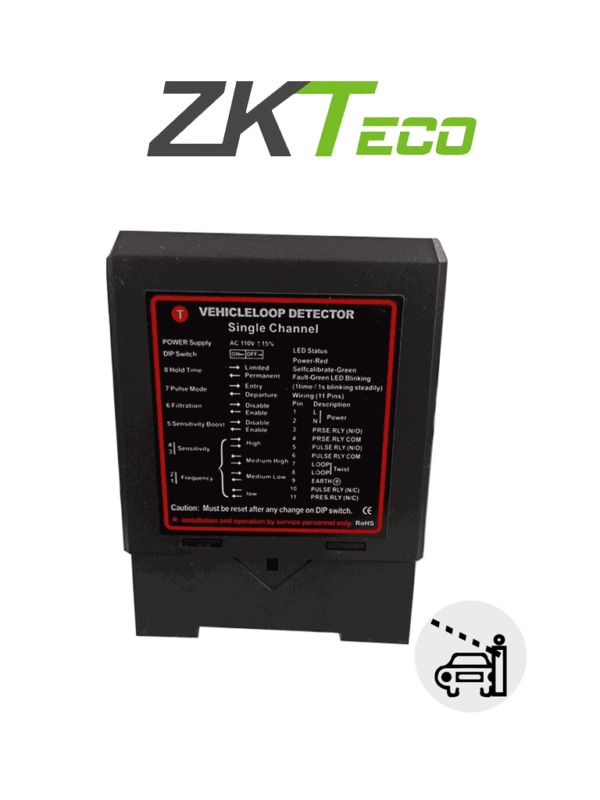 ZKTECO ZF24 - Sensor de Masa de un Carril / 24VDC/AC / Salida NO NC COM /Compatible con Barrera WEJOIN y ZKTECO