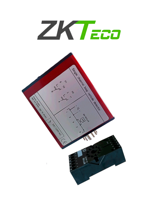 ZKTECO ZF500 - Sensor de Masa para Control de Acceso Vehicular / 110 VAC / 3A / Un Canal / Nivel de Sensibilidad Ajustable / Para Tráfico Pesado / Compatible con Barreras Wejoin / ZKTeco y Otras Marcas