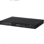 DAHUA DH-PFS3218-16ET-135 - Switch Poe Ethernet de 18 puertos/ 16 puertos PoE 10/100 Mbps/ 135 Watts Totales/ 2 Puertos SFP/ PoE Watchdog/ Switching 7.2 Gbps/ Tasa de Reenvio de paquetes 5.3568/