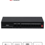 DAHUA DH-PFS3010-8ET-65 - Switch Poe de 10 Puertos Fast Ethernet/ 8 Puertos Poe/ 2 Puertos Uplink/ 65 Watts Totales/ Soporta PoE Watchdog/ Switching 2.0 Gbps/ Con Protección de Descargas/
