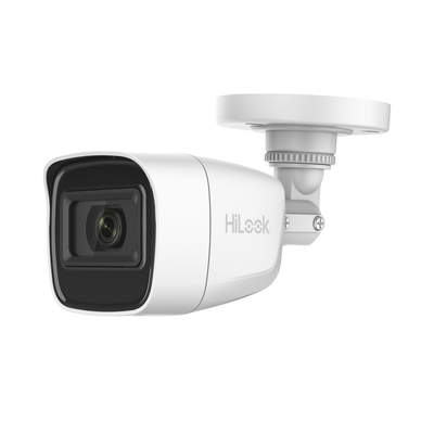 Bala TURBOHD 2 Megapixel (1080p) / Gran Angular 106 / Lente 2.8 mm / Audio por Coaxitron / 30 mts IR EXIR / Exterior IP66 / 4 Tecnologias / dWDR
