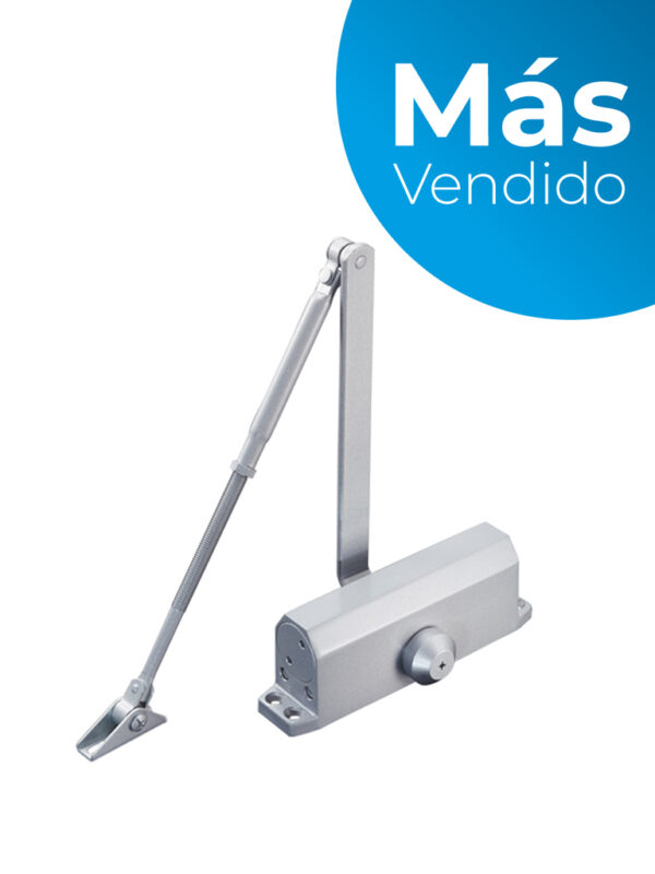 YLI YC-83-2 - Brazo cierra puerta automático / Para puertas de 100 kg / Compatible con puertas de madera, vidrio, metal / Velocidad ajustable de cierre / Instalación izquierda o derecha