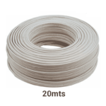 TVC CB20M - Cable bujía o doble aislado para cercos eléctricos Yonusa/ Multifilar 22 AWG / Bobina de 20 Mts/ #MásVendido