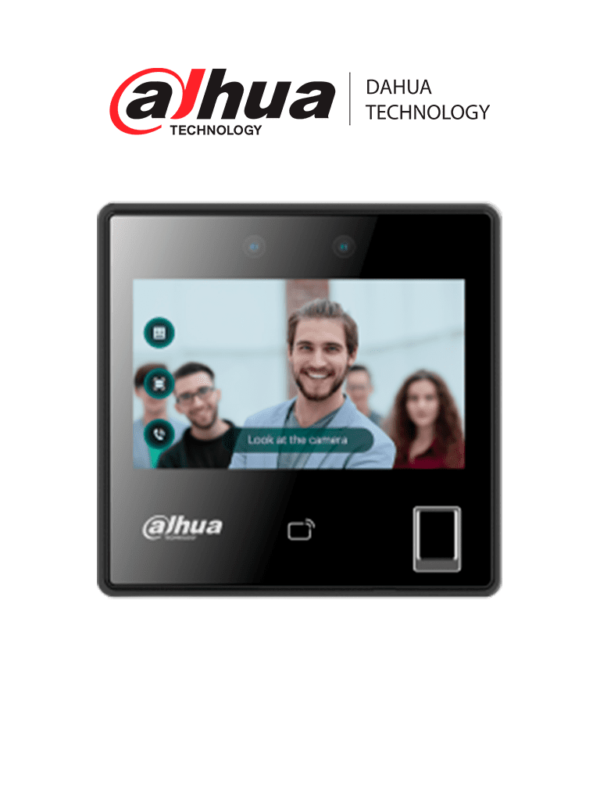 DAHUA DHI-ASI3214A-W - Control de Acceso con Reconocimiento Facial/ Pantalla Touch de 4.3 Pulgadas/ 3,000 Rostros/ Rango de Reconocimiento de .3 a 1.5 Metros/ 5,000 Huellas/ 3,000 Tarjetas MIFARE/ WiFi/ TCP/IP/ Wiegand y RS485/ P2P/ #LoNuevo