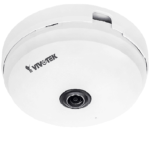 VIVOTEK FE9180-H - Cámara IP Fisheye de interior, 5 Megapíxeles, Visión Hemisférica 360º, Smart stream III, WDR Pro, 3DNR, Micrófono Integrado, Ranura de Tarjetas MicroSD, ONVIF